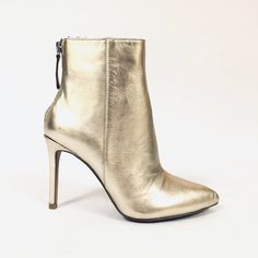 Aqua Pointed Toe Ankle Booties Msrp $109.00 Color: Gold Heel Approx. 3.5" High Pointed Toe Leather Upper Imported Brand New With Box 100% Guaranteed Authentic Gold Heeled Boots With Reinforced Heel For Fall, Gold Leather Heeled Boots With Reinforced Heel, Gold Ankle Leather Heeled Boots, Gold Leather Ankle Heeled Boots, Gold Heeled Boots With Reinforced Heel And Round Toe, Gold High Heeled Boots, Chic Gold Heeled Boots For Fall, Chic Gold Leather Boots, Chic Gold Ankle-high Boots