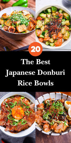 the best japanese donburi rice bowls