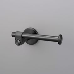 an image of a black handle on a door