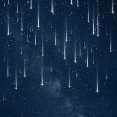 the night sky with many stars and lines