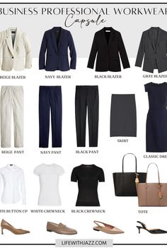 Workwear Archives - LIFE WITH JAZZ Corporate Attire Women Capsule, Business Professional Outfits Capsule, Business Professional Wardrobe Basics, Business Professional Travel Outfits, Easy Business Professional Outfits, Business Formal Capsule Wardrobe, Business Formal Women Summer, Formal Wardrobe Women, Professional Outfits 2024