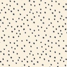 black and white stars are scattered on a cream background, which is very similar to the pattern used in person's paintings