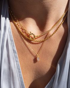 Be the envy at the workplace with this perfect layering rope chain. Professional with a little sass, this 14k gold plated necklace is sure to add a little va va voom to any outfit.
Materials14k gold vermeil (Sterling silver with a 2.5 micron 14k gold plating)
Dimensions16'' 14k Gold Filled Tarnish Resistant Fine Necklace, Gold Double Strand Jewelry With Lobster Clasp, Everyday Jewelry With Figaro Link Chain, Everyday Figaro Chain Link Jewelry, Dainty Everyday Jewelry With Cable Chain, Everyday Figaro Link Chain Jewelry, Gold Plated Rectangular Fine Jewelry, Rectangular Gold Plated Fine Jewelry, Gold Plated Double Strand Figaro Chain