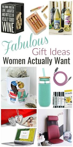 the cover of fabulous gift ideas for women actually want