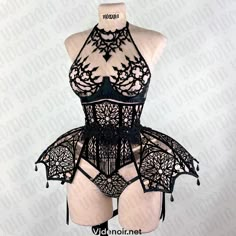 Burlesque Outfit, Gothic Lingerie, Harness Fashion, Gates Of Hell, Halter Bra, Lingerie Outfits, Pretty Lingerie, Alternative Outfits