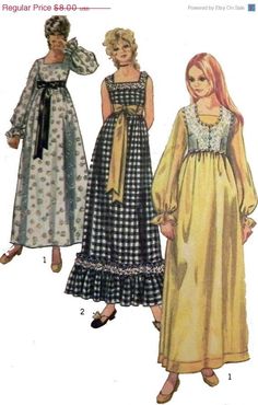 Vintage Fashion 1970, 1970 Style, Bolero Pattern, Boho Sundress, Patron Vintage, Fashion 1970s, Bolero Dress, 20th Century Fashion, Vintage Dress Patterns