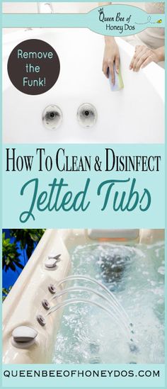 how to clean and disinfect jeted tubs