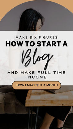 A person with dark background with headline that says how to start a blog and make full time income. How I make $5K a month. Create A Blog, Start Blogging, Blogging Ideas, Health Blogger, Starting A Blog, Generate Income, Blogging 101, Sales Page