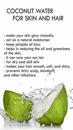 Coconut Water Benefits Skin, Benefits Of Coconut Water, Remedies For Skin, Coconut Water Benefits, Benefits Of Coconut, Coconut Oil For Acne, Coconut Oil Skin Care, Water Benefits, Skin Cleanser