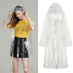 Clear Raincoat, Transparent Raincoat, Poncho Raincoat, Waterproof Poncho, Knee Length Jacket, Long Rain Coat, Plastic Raincoat, Waterproof Coat, Raincoats For Women