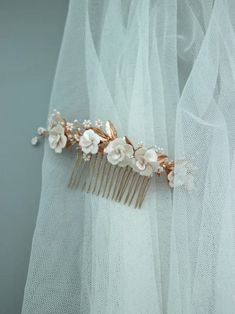 This Wedding Decorative Combs item is sold by PeonyLoverHeadpiece. Ships from Indonesia. Listed on Jul 12, 2022 Ethereal Garden Wedding, Veil Ideas, Ethereal Garden, Flower Hairpiece, Updo Ideas, Long Bridal Hair, Bridal Hair Accessories Flower, Gold Bridal Hair Comb, Bridal Hair Headpiece