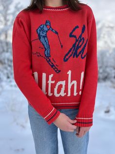 This Womens Pullover Sweaters item by TheUtahCo has 80 favorites from Etsy shoppers. Ships from American Fork, UT. Listed on Sep 7, 2024 Ski Weekend Outfit, Ski Resort Outfit, Ski Utah, Ski Outfit For Women, Utah Outfits, Apres Ski Sweater, Ski Sweatshirt, Sweatshirt Outfits, Apres Ski Outfits