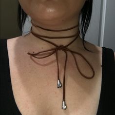 Brown Suede Choker. Buy 1 Get 1 Free, Must Be Used With Another Choker That Has The Buy 1 Get 1 Promo. Fall Wraps, Suede Choker Necklace, Tie Choker, Red Choker, Southern Gothic, Buy 1 Get 1 Free, Buy 1 Get 1, Jewelry Inspo, Brown Suede