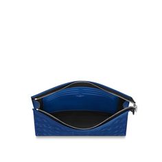 LOUIS VUITTON® - Pochette Voyage Mm - Cobalt Louis Vuitton Pochette, Louis Vuitton Official, Zip Pouch, Travel Pouch, Monogram Canvas, Travel Bag, Pouch, Louis Vuitton, Monogram