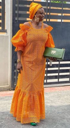 Orange Kaftan Dress, Burnt Orange African Lace Dress, Wedding Guest Dress African, Elegant Orange Spring Kaftan, Latest Lace Styles For Women, African Wedding Guest Dress, Lace Styles For Wedding Guest, Nigerian Lace Styles Dress For Pregnant Women, Ankara Kaftan Styles