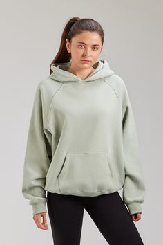 Premium Comfort: Crafted from 70% cotton and 30% polyester, this lightweight women's hoodie feels ultra-soft against the skin, making it perfect for casual wear or activewear activities. Versatile Design: Featuring a hooded long sleeve and kangaroo pockets, this sweatshirt combines style with functionality, ideal for jogging, street snaps, or a cozy day at home. All-Weather Protection: Stay warm with the soft fleece interior that offers all-around protection against chilly winds, whether you're Mint Hoodie Outfit, Hoodie Womens Outfit, Comfortable Winter Workout Hoodie, Winter Workout Comfortable Hoodie, Workout Hoodie With Drawstring Hood, Basic Solid Color Relaxed Fit Hoodie, Solid Sweats With Adjustable Hood For Loungewear, Comfortable Sweatshirt With Adjustable Hood For Loungewear, Comfy Hooded Workout Hoodie