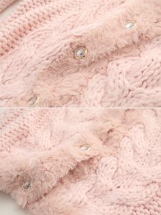 Indulge in warmth and elegance with the Bianca Cozy Knit Cardigan in soft pink. This luxurious cardigan is designed to keep you stylishly warm with its thick, knitted texture and detailed design. The fluffy finish along the front and cuffs adds a chic touch, while the pearl-adorned buttons give it a sophisticated flair. Whether you're lounging at home or stepping out for a casual day, this cardigan provides the perfect combination of comfort and style. Details: Bianca Cozy Knit Cardigan in Pink Cozy Pink Cable Knit Sweater, Pink Soft Knit Sweater For Cold Weather, Cozy Pink Cable Knit Outerwear, Pink Winter Cable Knit Cardigan, Winter Pink Cable Knit Cardigan, Pink Cable Knit Winter Cardigan, Pink Chunky Knit Outerwear For Winter, Pink Chunky Knit Winter Outerwear, Winter Chunky Knit Pink Outerwear