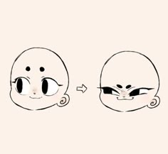 an image of two faces with different expressions on the same face, and one has eyes closed