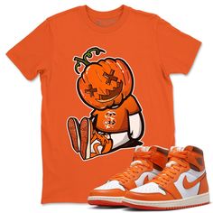 Free domestic shipping on all orders over $60! Carved Pumpkin Dolls t-shirt design was made to superbly match your kicks. Shop our Drip Gear Zone collection now to find the best sneaker shirts and Jordan outfits. We have a lot of high-quality sneaker match shirts and more. 100% Cotton [Black,White] 90% Cotton / 10% Polyester [Heather Grey] 50% Cotton / 50% Polyester [Safety Green] Hoodie/Sweatshirt - 80% Cotton / 20% Polyester Sublimation Print T-shirt For Fall Streetwear, Pre-shrunk T-shirt For Fall Streetwear, Orange Cotton T-shirt With Character Print, Hip Hop Crew Neck T-shirt For Fall, Sporty Fall T-shirt For Fan Merchandise, Orange Crew Neck Shirt For Streetwear, Sporty Fan Merchandise T-shirt For Fall, Casual Halloween T-shirt For Streetwear, Sporty Fall Fan Merchandise T-shirt