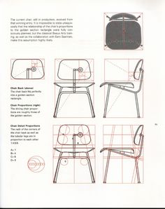 an instruction manual showing how to draw a chair with the seat and backrests