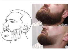 Trimmed Beard Styles, Beard Cut Style, Beard Trimming Styles, Faded Haircut, Faded Beard Styles, Haircut Guide, Beard Line, Beard And Mustache Styles