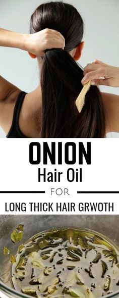 Homemade hair oil with onion and garlic to boost new hair growth #hair #haircare #hairgrowth #hairfall #hairoil #hairgoals Super Hair Growth, Onion Hair Oil, Homemade Hair Oil, Hair Oil Recipe, Diy Hair Oil, Onion Hair, Onion Oil, Thick Hair Growth, Onion For Hair