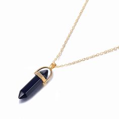 Black Onyx Crystal Necklace - Kristalmoon Quartz Pendant Necklace, Opal Pendant Necklace, Quartz Crystal Pendant, Quartz Crystal Necklace, Stone Pendant Necklace, Crystal Necklace Pendant, Quartz Pendant, Opal Pendants, Quartz Necklace