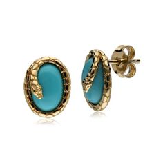 Ecfew™ Turquoise Snake Ring | Gemondo | Wolf & Badger Gold Turquoise Earrings, Elegant Turquoise Jewelry, Tarnish Resistant, Luxury Turquoise Cabochon Ring, Fine Jewelry Turquoise Ring, Luxury Gold Turquoise Ring, Luxury Gold Turquoise Ring As Gift, Luxury Gold Turquoise Ring For Gift, Luxury Gold Turquoise Ring Perfect For Gift, Elegant 14k Gold Turquoise Ring