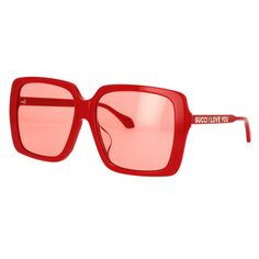 Sunglasses Gucci Eyewear Red Red Square Acetate UNISEX Dimensions: width of the lens 58 mm, length of the bridge 16 mm, length of the rods 145 mmGender: WomenMaterial: ACETATEColor: REDMade in: JPProduct ID: GG0567SAN 005*Import tax/duty will be calculated at checkout (If applicable)WARNING CALIFORNIA PROPOSITION 65This product can expose you to chemicals including Nickel (Metallic), which is known to the State of California to cause cancer.For more information go to https://p65warnings.ca.govCa Sunglasses Gucci, Gucci Eyewear, Red Square, Gucci Sunglasses, Support Team, The Bridge, Eyewear Sunglasses, Chemicals, Customer Support