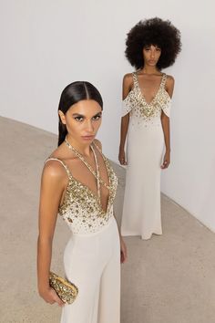 Zuhair Murad Spring 2023, White Jersey Dress, Jumpsuit Wide Leg, Spring 2023 Ready To Wear, Long Jumpsuit, 2023 Ready To Wear, Bustier Dress, Zuhair Murad, Spring 2023