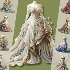 Delight in the elegance of yesteryear with our Vintage Spring Wedding Dress Clipart Bundle. This exquisite collection brings together the grace of spring and the timeless allure of vintage bridal fashion, ideal for creators who appreciate the beauty of classic wedding attire. INCLUDED: *An exclusive selection of vintage-style wedding dress cliparts, each showcasing the intricacies and elegance of spring bridal fashion. *High-quality, detailed illustrations of gowns adorned with springtime motifs, delicate lace, and pastel accents. *All clipart comes with a transparent background, ensuring a flawless incorporation into your digital projects or print materials. USES: *Perfect for designing enchanting wedding invitations, bridal shower decorations, or stylish event stationery. *Enhance junk j Spring Wedding Ball Gown, Vintage Floor-length Ball Gown For Banquet, Vintage Ball Gown For Banquet, Vintage White Wedding Ball Gown, Vintage White Ball Gown With Fitted Bodice, Vintage Spring Wedding, Vintage Bridal Fashion, Dress Clipart, Vintage Style Wedding Dresses