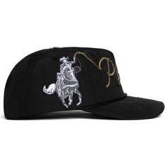 HAT FITS SHALLOW, if you have a larger head it might be best to pass on this item. Thank you. - nylon 5-panel hat- embroidered cowboy lasso logo wrapping around the hat- metallic barbed star top button- star-stitched brim BLACK FRIDAY SHIPPING: Please allow us 5-9 business days to prepare your order. Shipment tracking will be sent to the email provided at checkout. If ordered with a mystery box, all items will be sent together; please refer to the mystery box shipping timeline. Thank you! Cowboy Lasso, Snake In The Grass, 5 Panel Hat, Hat Fits, Panel Hat, Star Top, Star Bracelet, Star Ring, Mystery Box