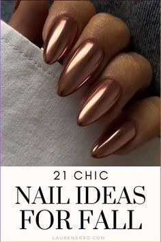 Every #Fall brings its share of must-have #NailDesigns that take over salons, DIY manicures, and social media. But which popular #Fallnaildesigns will stand out this year? To stay on trend, we turned to experts at Olive & June and Sally Hansen for their top picks. They’ve seen it all, from cozy autumn shades to chic designs that are a seasonal favorite every year. #nails #fallnails #winternails #manicure #minimalist Fall Nail Color And Designs, Nails Dip Fall, Gel Nails Fall 2024, Metallic Copper Nails, Black Sweater Nail Designs, Fall Nail Dip Designs, Nail Color Inspo 2024, Dip Fall Nail Ideas, Sns Fall Nail Colors 2024