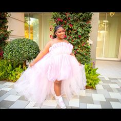 High Quality Pink Tulle Dress. Perfect For Bridal Shower, Wedding, Engagement Shoots, Proms. Tulle Dress Worn Once For About Two Hours For A Photoshoot. Pink Tutu Dress For Wedding And Prom Season, Wedding Tutu Dress With Organza Tulle Skirt, Ruffled Tutu Dress For Wedding And Prom Season, Tulle Dress With Ruffles For Bridal Shower, Elegant Tulle Skirt Dress For Bridal Shower, Princess Style Wedding Dress With Tulle Skirt For Party, Pink Tulle Dress, Pink Tulle, Tulle Dress