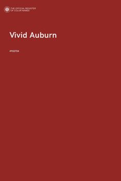 a red book cover with the title vivid auburn