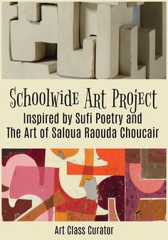 the cover of an art class project, titled'schoolwork art project inspired by surf poetry and the art of salvador radua chocacir