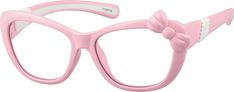 Order online, girl pink full rim other plastic cat-eye eyeglass frames model #1110119. Visit Zenni Optical today to browse our collection of glasses and sunglasses. Big Glasses, Eye Prescription, Pink Eye, Zenni Optical, Yami Kawaii, Cute Glasses, Pink Sunglasses, Girl With Sunglasses, Pink Plastic