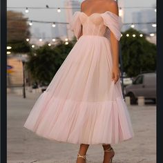 Brand New Never Worn Tea Length Homecoming Dresses, Tea Length Tulle, Fest Outfits, Tulle Homecoming Dress, فستان سهرة, Fairytale Dress, Tulle Prom Dress, Tea Length Dresses, Reception Dress