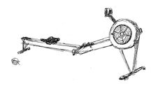 a drawing of a machine with wheels and axles on the front wheel, viewed from above