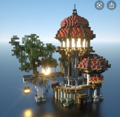 Minecraft Wizard Tower, Tower In Minecraft, Minecraft Wizard, Minecraft Tower, Vanilla Minecraft, Wizard Tower, Minecraft Steampunk, Minecraft House Plans