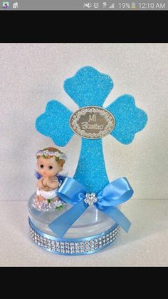 Cute baptism  centerpiece