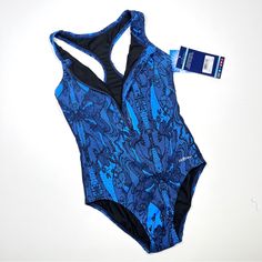 Brand New With Tags. Chlorine Proof Upf 50+ Superior Shape Retention Pilling Resistant Exceptional Breathability Quick Dry Two Way Stretch Modest Bathing Suit, Training Swimsuits, Swimsuit Blue, Competitive Swimming Suits, Blue One Piece Swimsuit, Blue One Piece, Modest Swimsuits, 1 Piece Swimsuit, Striped One Piece