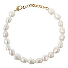 A mesmerising accessory or a beautiful gift. Every bracelet is as unique as the wearer, owing to the use of gorgeously irregular baroque pearls. Completed with a quality 14k gold filled clasp (also available in sterling silver). Available in multiple adjustable sizes to ensure a good fit. Gold-filled is a thick layer of carat gold (100 times more gold typically than gold plated), meaning it lasts much longer without tarnishing and stays kind to sensitive skin. All Kiri & Belle pieces are careful Gold Baroque Pearl Wedding Bracelet, Remove Tarnish From Silver, Gold Baroque Pearl Bracelet With Pendant, Elegant Baroque Pearl Bracelet, Elegant Gold Baroque Pearl Bracelet, Luxury Baroque Pearl Bracelet, 5 To 7, Popular Jewelry, Pearl Types