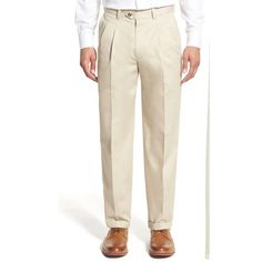 Nordstrom Beige Flat Front Dress Pant -Mens -Nwt - 34x 32 -Dirt On Bottom Of Leg Should Come Out In Wash Fitted Classic White Chinos, Classic Fitted White Chinos, White Fitted Classic Chinos, White Elegant Flat Front Bottoms, Elegant White Flat Front Bottoms, Classic Cream Dress Pants For Formal Occasion, Elegant Beige Chinos With Welt Pockets, Elegant Beige Chinos For Business Casual, Classic White Cotton Dress Pants