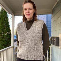 Introducing a v-neck version of the fan favorite Simply the Vest! This classic vest features a v-neck collar, split hem, and a little more positive ease than the original. This pattern is straightforward with a few interesting details and new techniques to keep knitters engaged. Wear it over a t-shirt in the autumn, a turtleneck in the winter, or collared shirt for a little more polished look! About the Pattern Skill LevelIntermediate Yarn Sample: Great Bay Wool Works Marled Farm Yarn (100% wool Baby Camel, Holiday Knits, Knit In The Round, Knitting Kits, Knitting Tutorial, Cumbria, Collared Shirt