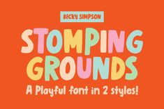 some type of font that says stopping grounds