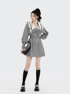 Brand Name: houzhouElasticity: Non StrechSleeve Style: Puff SleeveFabric Type: PolyesterPattern Type: PatchworkFit Type: LOOSESilhouette: A-LINENeckline: Sailor CollarDecoration: BowStyle: Preppy StyleDresses Length: Above Knee, MiniMaterial: PolyesterAge: 18-24Origin: Mainland ChinaCN: GuangdongClosure Type: Single BreastedType: RegularMaterial Composition: Synthetic fiberWaistline: Natural FactorsSleeve Length(cm): FullSeason: Autumn/WinterRelease Date: Autumn 2022Profile Type: AModel Number: Elegant Vintage Dresses, Casual Beach Dress, Women Bodycon Dress, Sailor Collar, Summer Party Dress, Mini Dress Casual, Evening Party Dress, Gowns Of Elegance, Long Sleeve Bodycon Dress