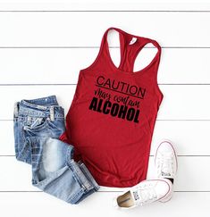 May Contain Alcohol Tank top - Tank top for women - Drinking Tank Top- Custom Tank Top- Cute Tank to May Contain Alcohol, Funny Tanks, Custom Tank Tops, Funny Tank Tops, Best Friend Shirts, Tank Top For Women, Cute Tank Tops, Drinking Shirts, Drink Coffee