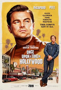 a movie poster for once upon a time in hollywood