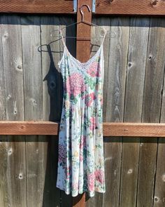 Vintage Claudine Bueche floral style summer dress, 100% cotton, tag size small. Lace front, spaghetti straps, drop waist. Style Summer Dress, Tacoma Wa, Style Summer, Floral Style, Drop Waist, Dress 100, Dress Clothes For Women, Lace Front, Summer Dress